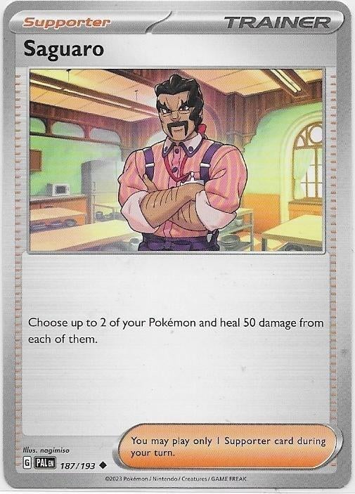 Paldea Evolved,  Saguaro [uncommon] 187/193, Verzenden, Nieuw, Losse kaart