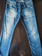 UNIEKE DIESEL LARKEE DNA STRAIGHT STRETCH DESTROY JEANS32/32, Ophalen of Verzenden, Zo goed als nieuw, Blauw, W32 (confectie 46) of kleiner