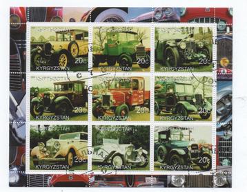 Old Cars - Kyrgyzstan 2000 - gestempeld used  beschikbaar voor biedingen