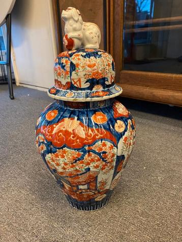 Handbeschilderde Imari vaas 50 cm.hoog beschikbaar voor biedingen