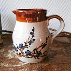 Franse aardewerk karaf met bloemrank, Antiek en Kunst, Ophalen of Verzenden