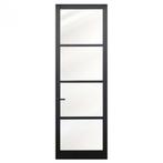 Industriële staal look houten kamerhoge binnendeur stomp, Doe-het-zelf en Verbouw, Niet ingevuld, 80 tot 100 cm, 215 cm of meer