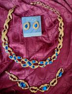 Mooie en Zeer Exclusieve Trifari Vintage Sieraden Set, Ophalen of Verzenden, Nieuw, Goud, Overige materialen