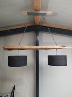 Houten hanglamp boomstronk, Huis en Inrichting, Gebruikt, 50 tot 75 cm, Antiek modern, Ophalen of Verzenden