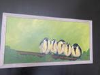 Schilderij koolmees/5 koolmezen op een tak, Ophalen