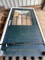 Hardhouten deur inclusief kozijn. Enkel glas., Doe-het-zelf en Verbouw, Deuren en Horren, Ophalen, 120 cm of meer, Glas, Buitendeur