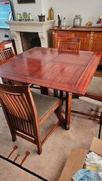 Schuitema Eettafel met 4 Stoelen, Huis en Inrichting, Complete eetkamers, Ophalen, Gebruikt