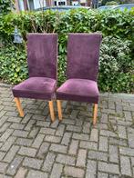 2 eetkamer stoelen ; paars, Ophalen, Gebruikt, Overige kleuren