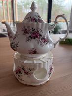 Vinted Theepot met Warmhouder - Romantisch Bloemenpatroon, Ophalen