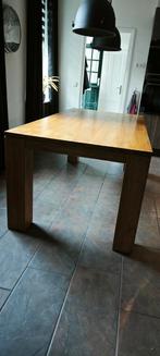 Grote houten eettafel, Huis en Inrichting, Ophalen, Gebruikt, 100 tot 150 cm, 200 cm of meer