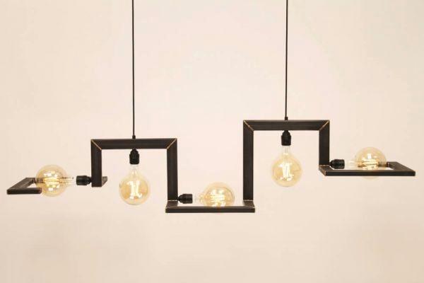 Industriële stalen hanglamp - wie biedt?, Huis en Inrichting, Lampen | Hanglampen, Gebruikt, 50 tot 75 cm, Metaal, Ophalen