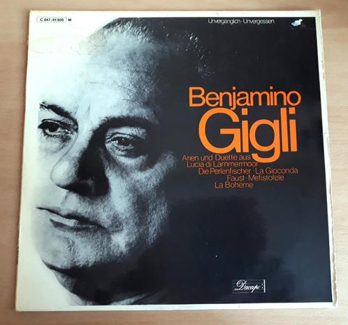 Benjamino Gigli ‎– Arien Und Duette Aus Lucia Di Lammermoor, Cd's en Dvd's, Vinyl | Klassiek, Zo goed als nieuw, Opera of Operette