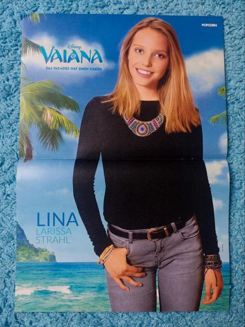 Disney Vaiana poster Lina Larissa Strahl, Verzamelen, Posters, Nieuw, Film en Tv, A1 t/m A3, Rechthoekig Staand, Ophalen of Verzenden