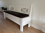 Eettafel bankje met klep, wit, grijs kussen, Huis en Inrichting, Overige Huis en Inrichting, Ophalen, Zo goed als nieuw