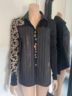 ELISA CAVALETTI    apart mooie blouse  MAAT S  ALS NIEUW, Zwart, Ophalen of Verzenden, Zo goed als nieuw, ELISA CAVALETTI