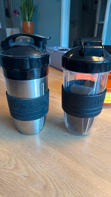 Nutribullet bekers rvs en 1 kunststof beschikbaar voor biedingen