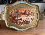 Handpainten italy MAF dienblad, Antiek en Kunst, Ophalen of Verzenden