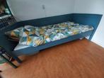 Kinder bed, Huis en Inrichting, Ophalen, 90 cm, Eenpersoons, Blauw
