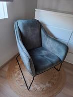 Groene velours fauteuil Sam - LOODS 5, Ophalen, Zo goed als nieuw, Metaal