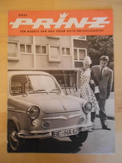 NSU Prinz III & Sport Prinz 1960 Brochure, Boeken, Auto's | Folders en Tijdschriften, Gelezen, Overige merken, Ophalen