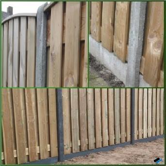 planken betonpalen beton palen antraciet platen schutting, Tuin en Terras, Tuinhekken en Hekwerk, Nieuw, Tuinhek, IJzer, Ophalen of Verzenden