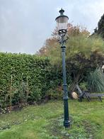 Gietijzeren Tuinlantaarn Groen - Werkend!, Ophalen, Gebruikt, Minder dan 50 watt, Staande lamp