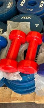 Atx rubberen dumbbells nieuw 0,5 -3 kg gewichten, Sport en Fitness, Dumbbell, 0,5-3 kg, Gewichten, Ophalen of Verzenden