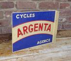 oud dubbelzijdig reclamebord uithangbord cycles agenta, Antiek en Kunst, Ophalen
