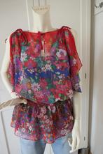 Replay rode blouse met bloemen maat M., Maat 38/40 (M), Verzenden, Replay, Zo goed als nieuw