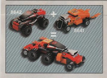 lego 8641-1 plus 8642-1 lego racers tiny turbo's (2004) beschikbaar voor biedingen