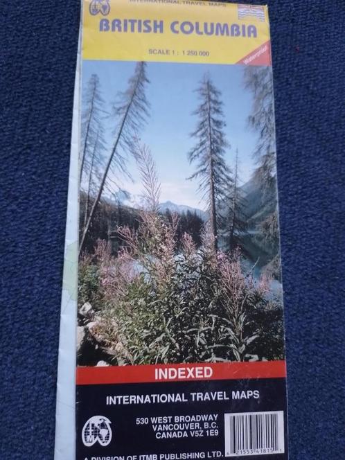 kaart van British Columbia, Boeken, Atlassen en Landkaarten, Gelezen, Landkaart, Overige gebieden, 2000 tot heden, Verzenden