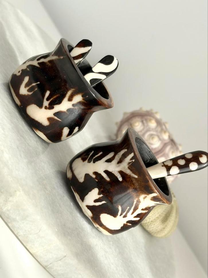 Bakjes gemaakt van hoorn (setprijs), Antiek en Kunst, Antiek | Woonaccessoires, Ophalen of Verzenden