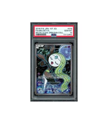 Pokemon Meloetta 1st Edition CP5 Full Art #019 PSA 10 beschikbaar voor biedingen