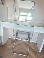 Make-Up tafel, met stoel, spiegel en lampjes, Ophalen, 50 tot 100 cm, Zo goed als nieuw, Minder dan 100 cm
