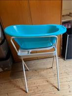 Bébé-Jou babybadje blauw + stevige standaard, Ophalen of Verzenden, Zo goed als nieuw, Badje, Bébé-jou