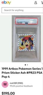 Sealed 1999 Pokemon Artbox Sticker Pack - Zeldzaam!, Ophalen of Verzenden