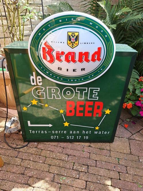 Lichtbak, Verzamelen, Biermerken, Zo goed als nieuw, Reclamebord, Plaat of Schild, Brand, Ophalen