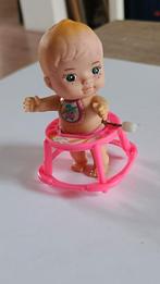Vintage opwindbaar  baby popje, Ophalen of Verzenden, Zo goed als nieuw