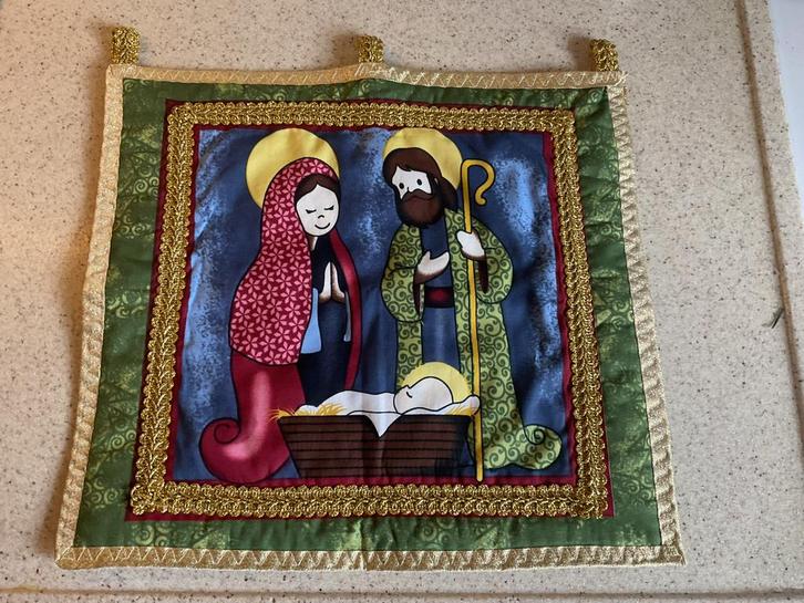 Kerst wanddecoratie met de heilige familie, Diversen, Kerst, Ophalen of Verzenden