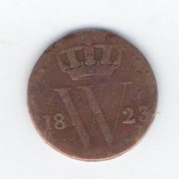 1/2 cent Nederland jaar 1823 Brussel beschikbaar voor biedingen