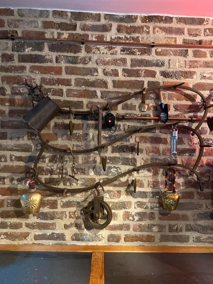 Antiek Wandobject Landbouwwerktuigen Decoratie, Antiek en Kunst, Antiek | Woonaccessoires, Ophalen