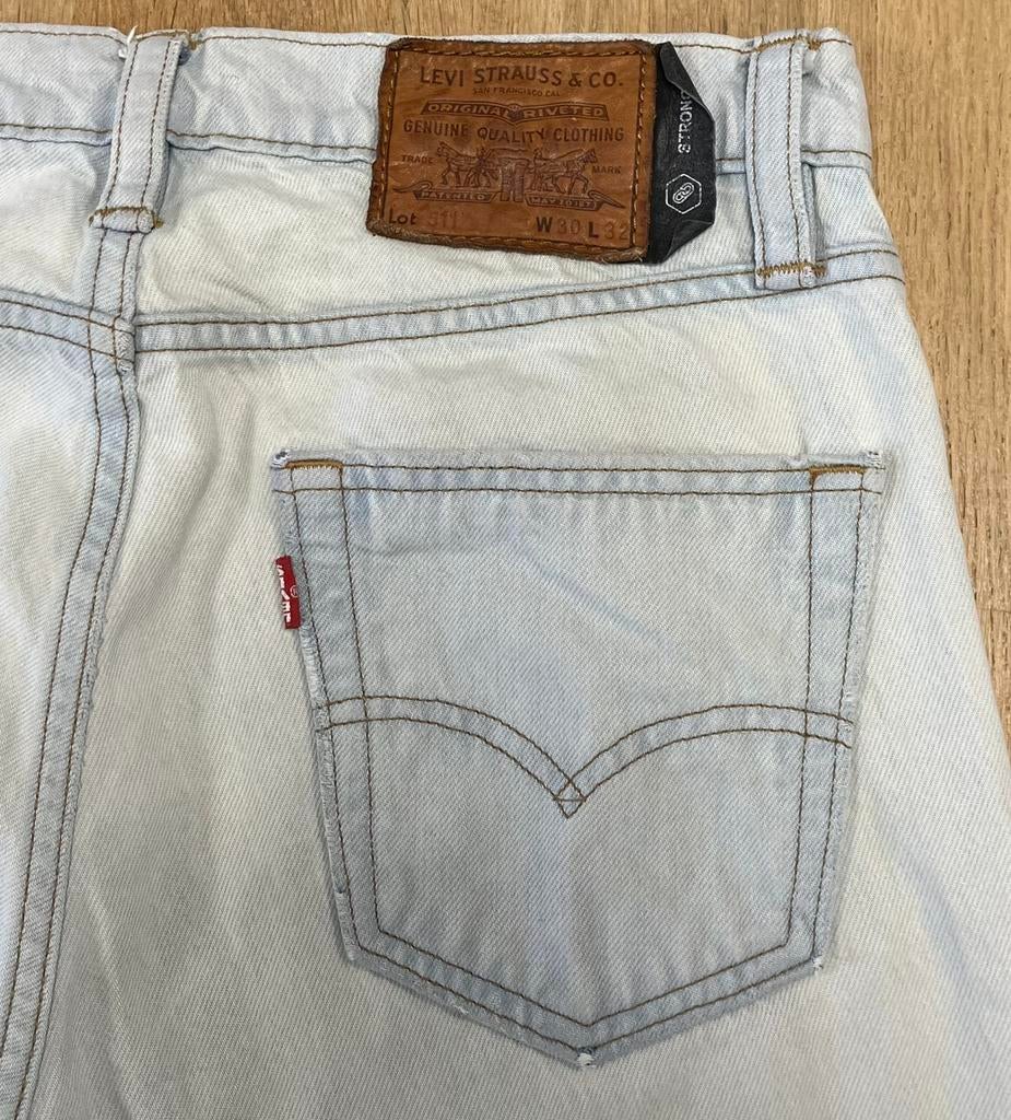 Levi’s 511 slim fit extra strong spijkerbroek - Maat W30 L32, Ophalen of Verzenden, Zo goed als nieuw, Blauw, W32 (confectie 46) of kleiner