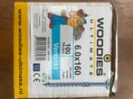 Verzinkte Hout Schroeven 6x160 - 95 stuks, Doe-het-zelf en Verbouw, IJzerwaren en Bevestigingsmiddelen, Ophalen, Nieuw, 100 tot 250 mm