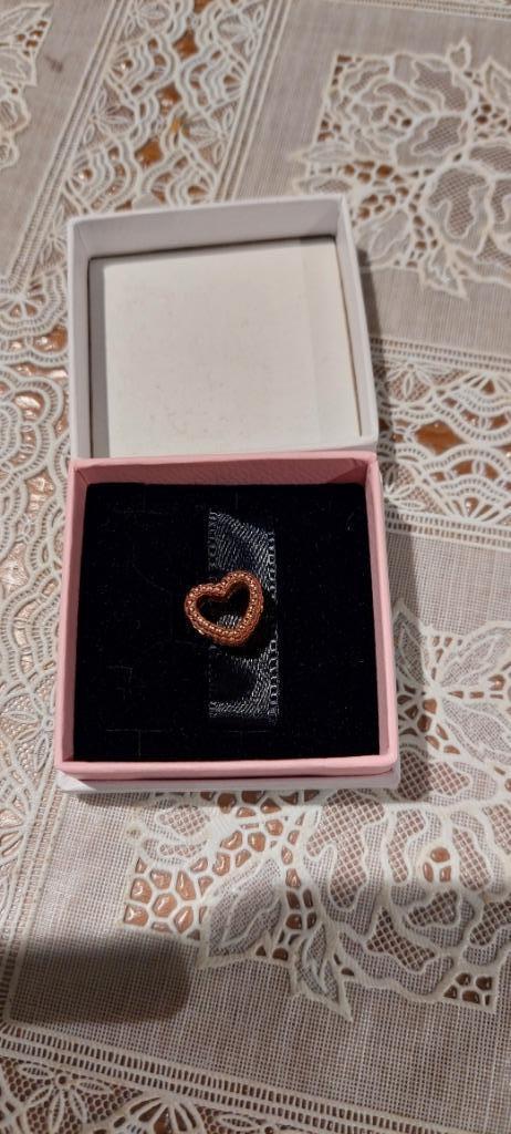 Pandora bedel hartje  (wd30), Sieraden, Tassen en Uiterlijk, Bedels, Zo goed als nieuw, Pandora, 1 bedel, Ophalen of Verzenden