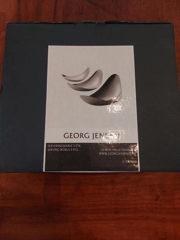 Georg Jensen Leaf schalenset mat gepolijst beschikbaar voor biedingen