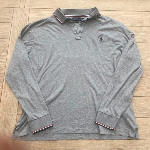 Ralph Lauren longsleeve polo, Kleding | Heren, Polo's, Gedragen, Maat 56/58 (XL), Grijs, Ophalen of Verzenden