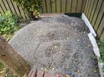 Basalt Split 8-11mm + grindplaten, Tuin en Terras, Ophalen, Gebruikt, Zwart, Split