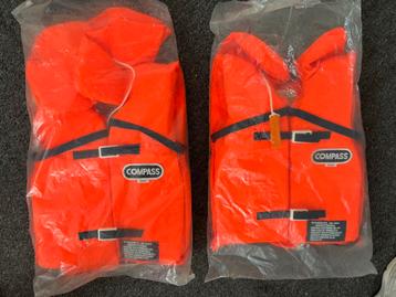 2 x Compass zacht reddingsvest 40-60 kilo 100N NIEUW beschikbaar voor biedingen