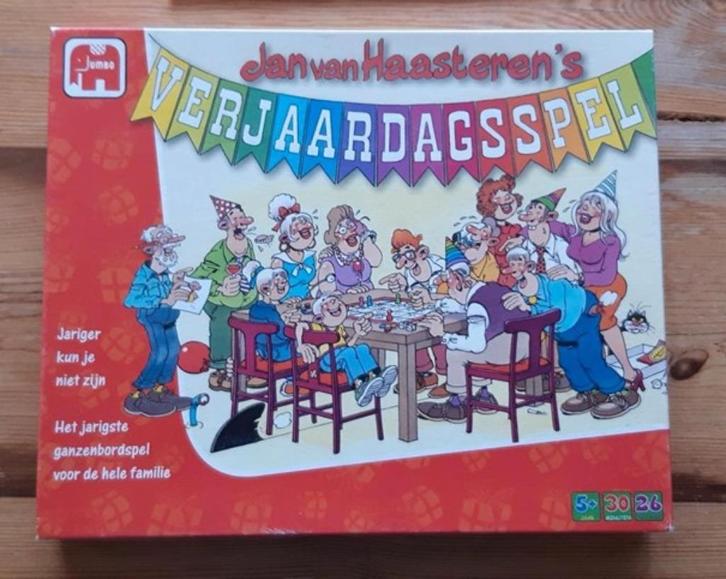 Jan van Haasteren's verjaardagsspel, ganzenbord, compleet, Hobby en Vrije tijd, Gezelschapsspellen | Bordspellen, Zo goed als nieuw
