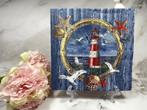 Knutsel servetten vuurtoren raam meeuw schelp nr 434, Hobby en Vrije tijd, Ophalen of Verzenden, Nieuw, Materiaal